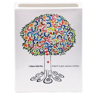 Tree Of Life Rectangular Vase