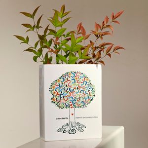 Tree Of Life Rectangular Vase